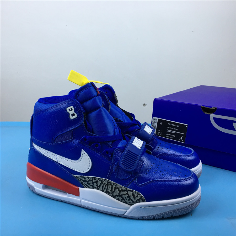 Air Jordan Legacy 312 Deep Blue White Red Shoes